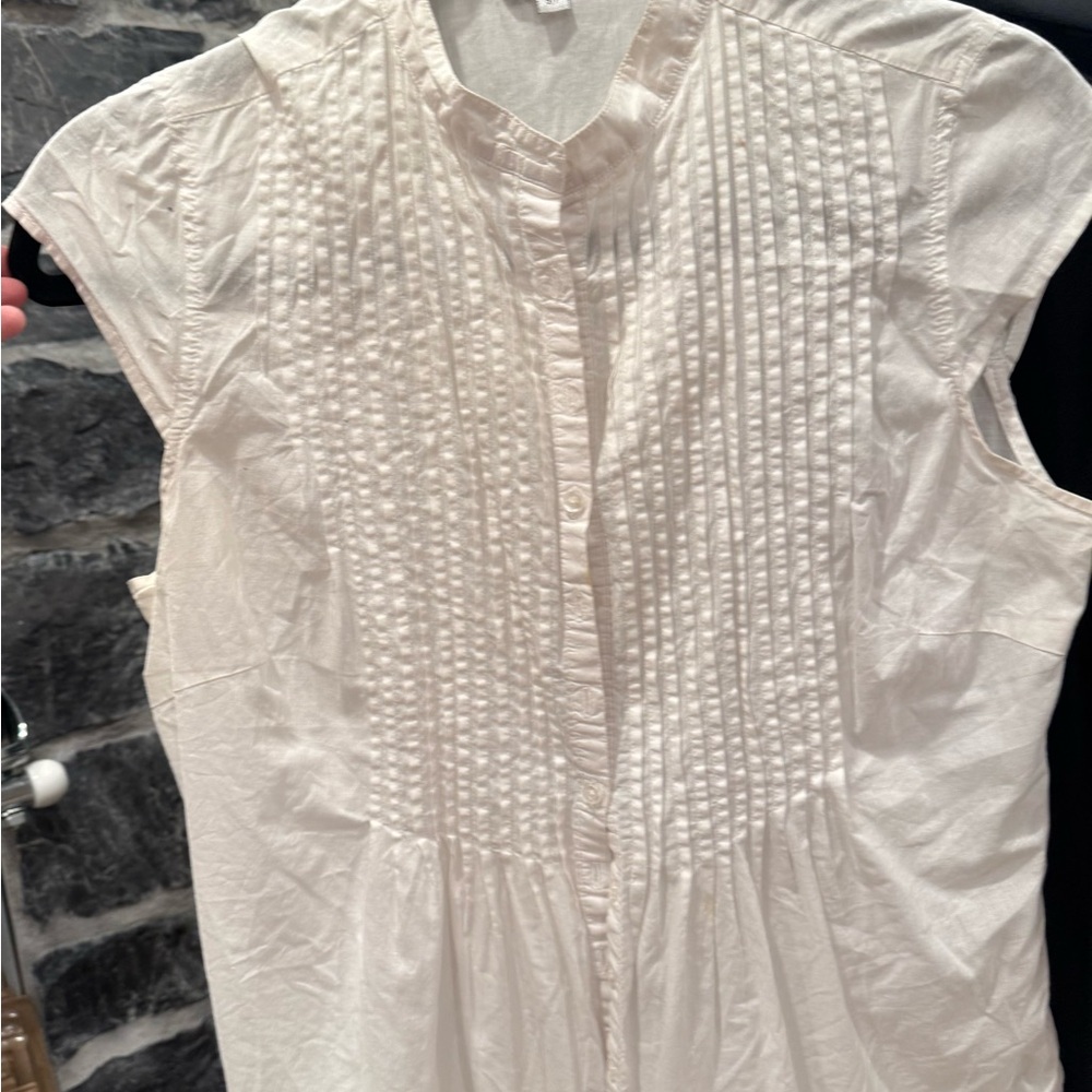 Dalia White Cotton Blouse